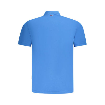 Napapijri Blue Cotton Men Polo Napapijri