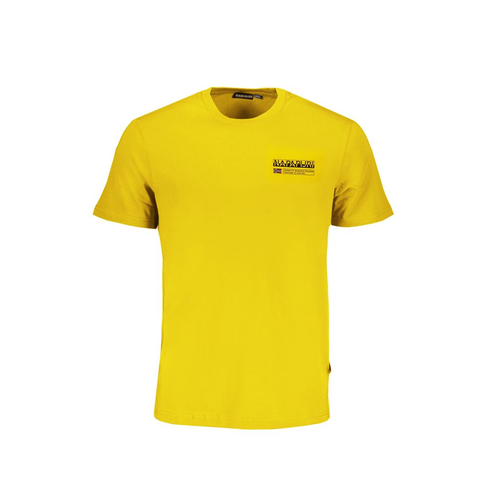 Napapijri Giallo Organic Cotton Men T-Shirt Napapijri