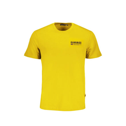 Napapijri Giallo Organic Cotton Men T-Shirt Napapijri