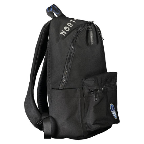 North Sails Black Polyester Men Backpack North Sails