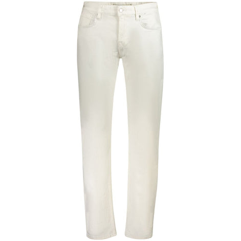 Guess Jeans White Cotton Mens Jeans Guess Jeans