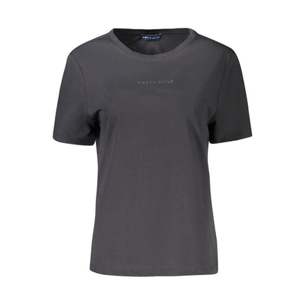 North Sails Black Cotton Women T-Shirt North Sails