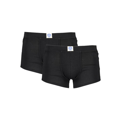 North Sails Black Cotton Men Boxer Pack North Sails