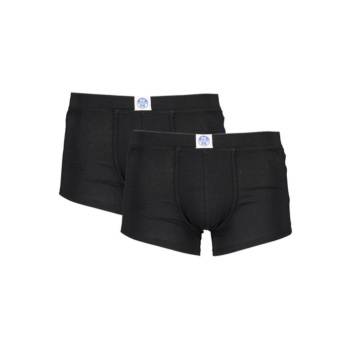 North Sails Black Cotton Men Boxer Pack North Sails