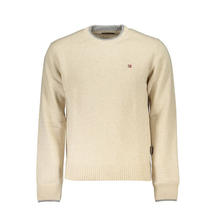 Napapijri Beige Tessuto Men Sweater Napapijri