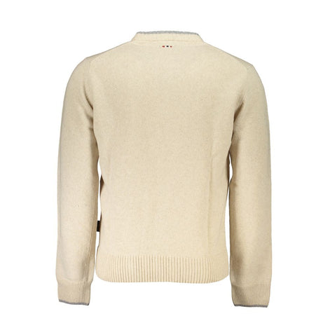 Napapijri Beige Tessuto Men Sweater Napapijri