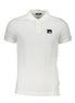 Cavalli Class Bianco Cotton Men Polo Cavalli Class
