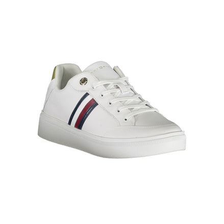 Tommy Hilfiger White Leather Women Sneaker Tommy Hilfiger