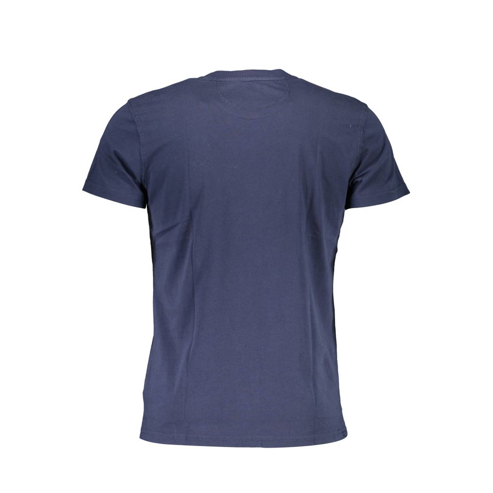 La Martina Blue Cotton Men T-Shirt La Martina