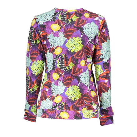 Cavalli Class Purple Cotton Women Sweater Cavalli Class