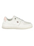 Tommy Hilfiger Elegant White Lace-Up Sneakers with Contrast Detail Tommy Hilfiger