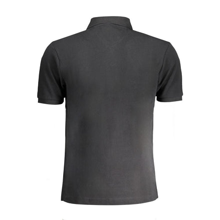 La Martina Black Cotton Men's Polo Shirt La Martina