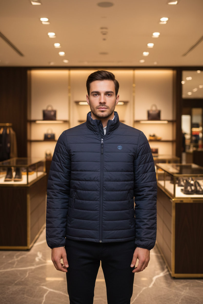 Veste Timberland Blu en polyester pour homme