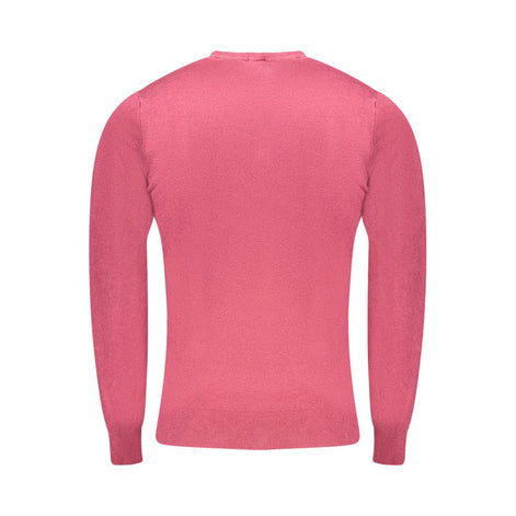 Cavalli Class Rosso Viscose Men Sweater Cavalli Class