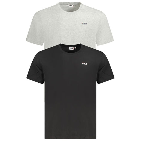 Fila Black Cotton Men T-Shirt Fila