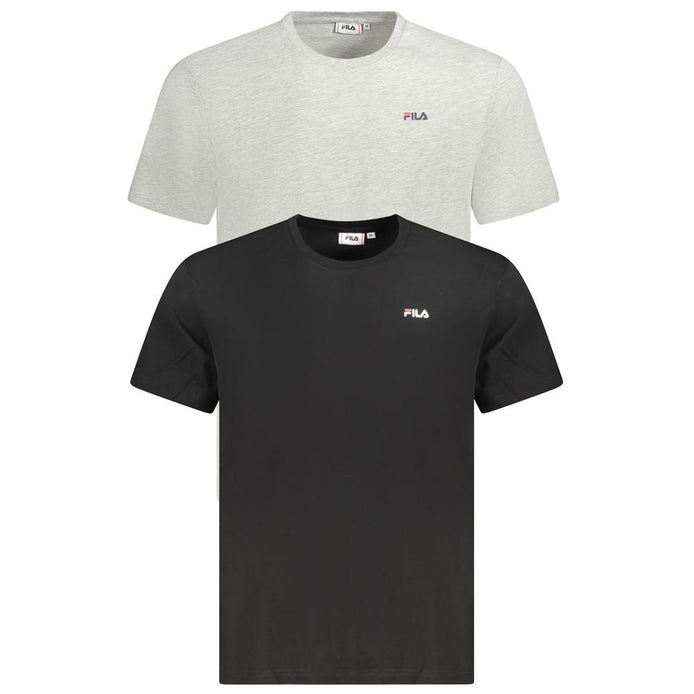 Fila Black Cotton Men T-Shirt Fila