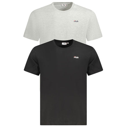 Fila Black Cotton Men T-Shirt Fila