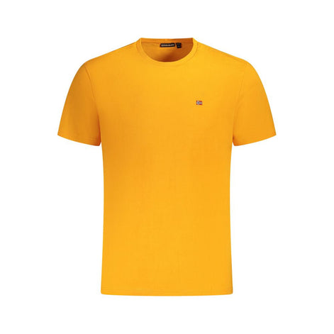 Napapijri Arancione Cotton Men T-Shirt Napapijri