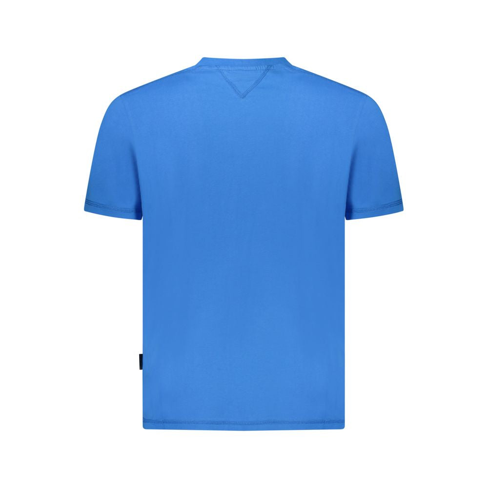 Napapijri Blue Cotton Men T-Shirt Napapijri