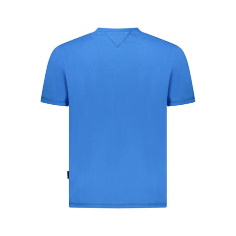 Napapijri Blue Cotton Men T-Shirt Napapijri
