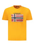 Napapijri Orange Cotton Men T-Shirt Napapijri