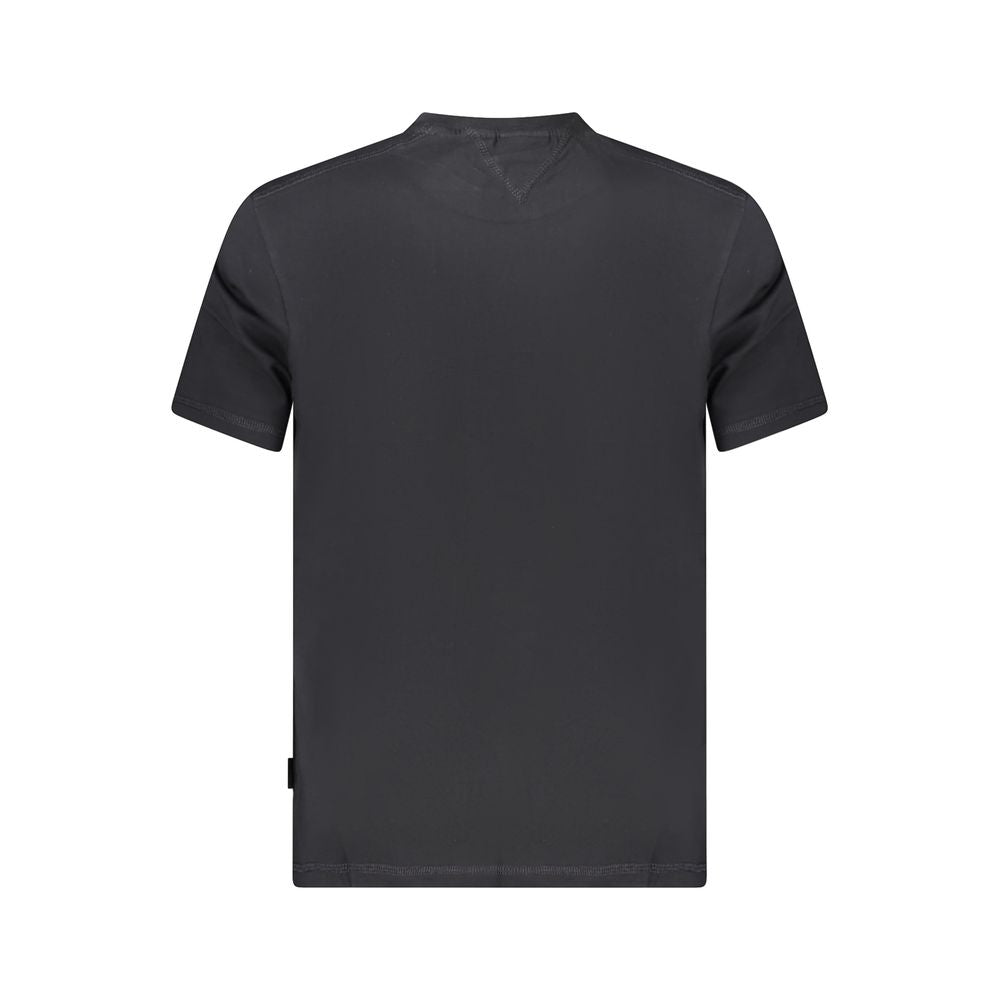 Napapijri Black Cotton Men T-Shirt Napapijri