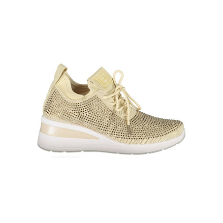 Laura Biagiotti Beige Polyester Women Sneaker Laura Biagiotti