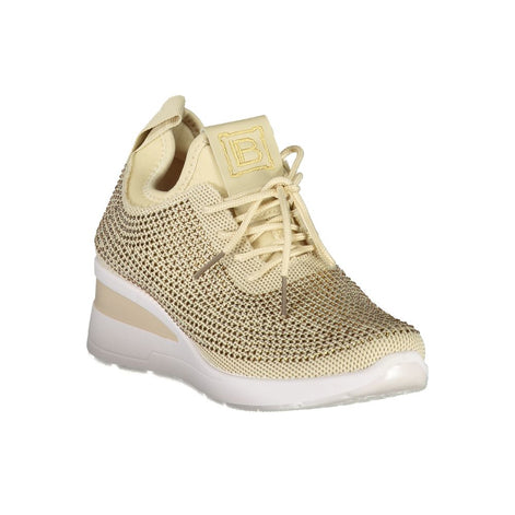Laura Biagiotti Beige Polyester Women Sneaker Laura Biagiotti