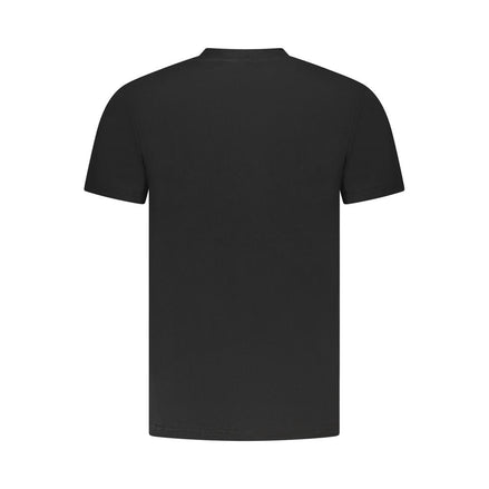 Cavalli Class Black Cotton Men T-Shirt Cavalli Class