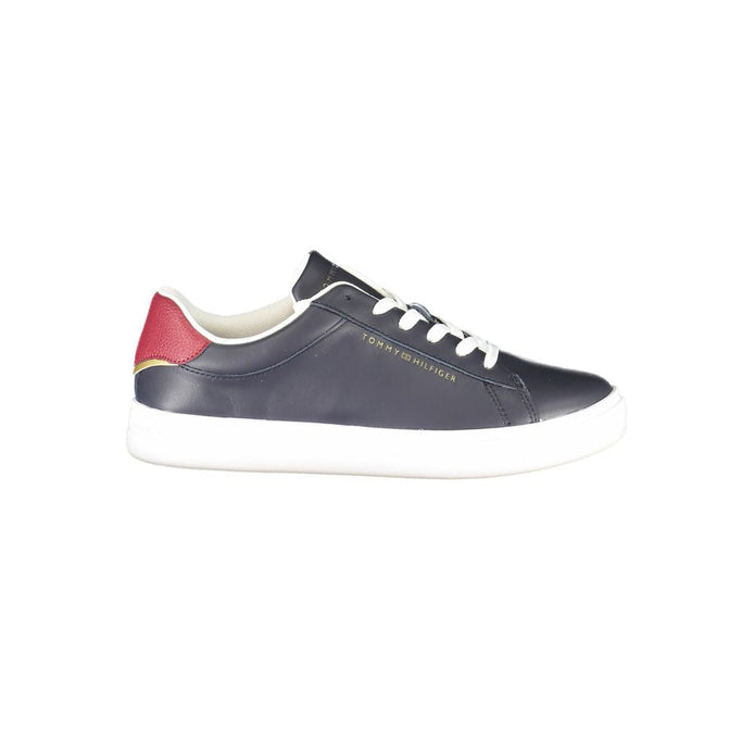Tommy Hilfiger Blue Leather Women Sneaker Tommy Hilfiger