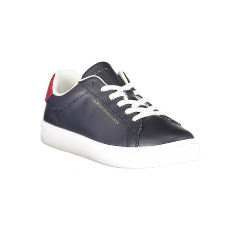 Tommy Hilfiger Blue Leather Women Sneaker Tommy Hilfiger