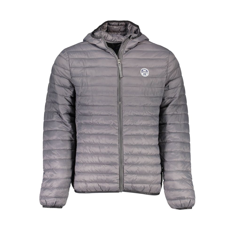 North Sails Gray Polyamide Men Jacket North Sails