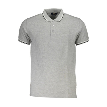 Cavalli Class Grigio Cotton Men Polo Cavalli Class