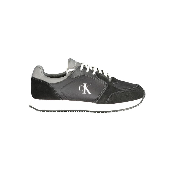 Calvin Klein Black Leather Men Sneaker Calvin Klein