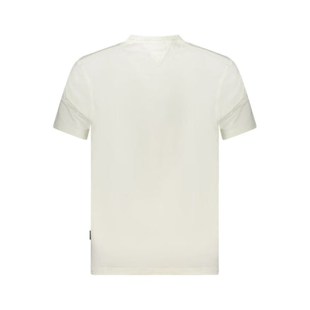 Napapijri White Cotton Men T-Shirt Napapijri
