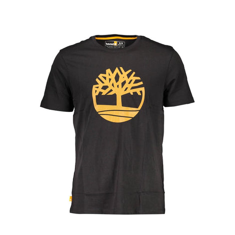 Timberland Black Organic Cotton Men T-Shirt Timberland