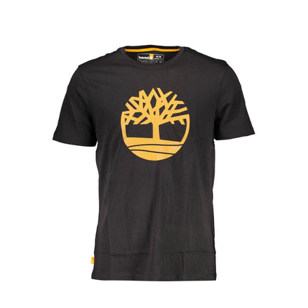 Timberland Black Organic Cotton Men T-Shirt Timberland