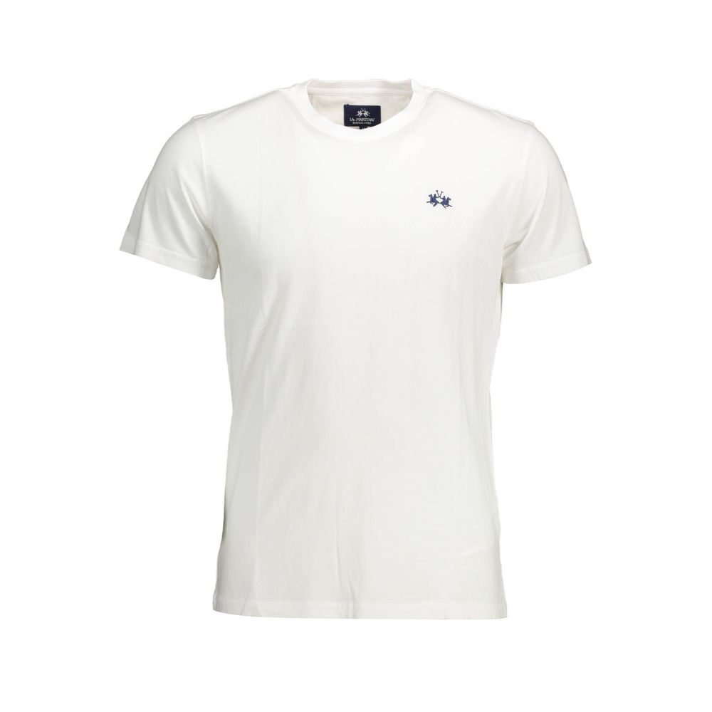 La Martina Bianco Cotton Men T-Shirt La Martina