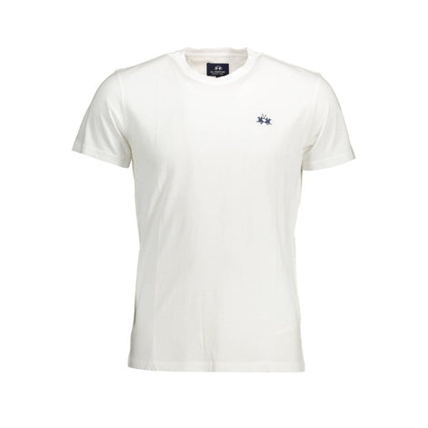 La Martina Bianco Cotton Men T-Shirt La Martina