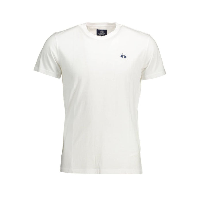 La Martina Bianco Cotton Men T-Shirt La Martina