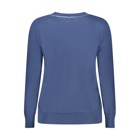 North Sails Blue Cotton Women Sweater North Sails
