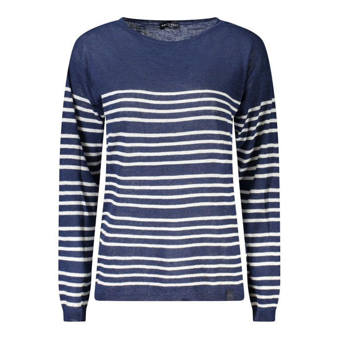 North Sails Blue Cotton Women Sweater North Sails