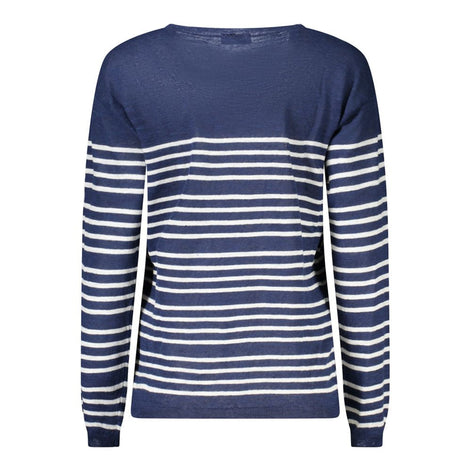 North Sails Blue Cotton Women Sweater North Sails