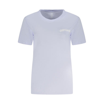 Converse Purple Cotton Women T-Shirt Converse
