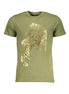 Cavalli Class Verde Cotton Men T-Shirt Cavalli Class