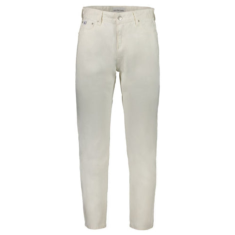 Calvin Klein White Cotton Men Jeans Calvin Klein