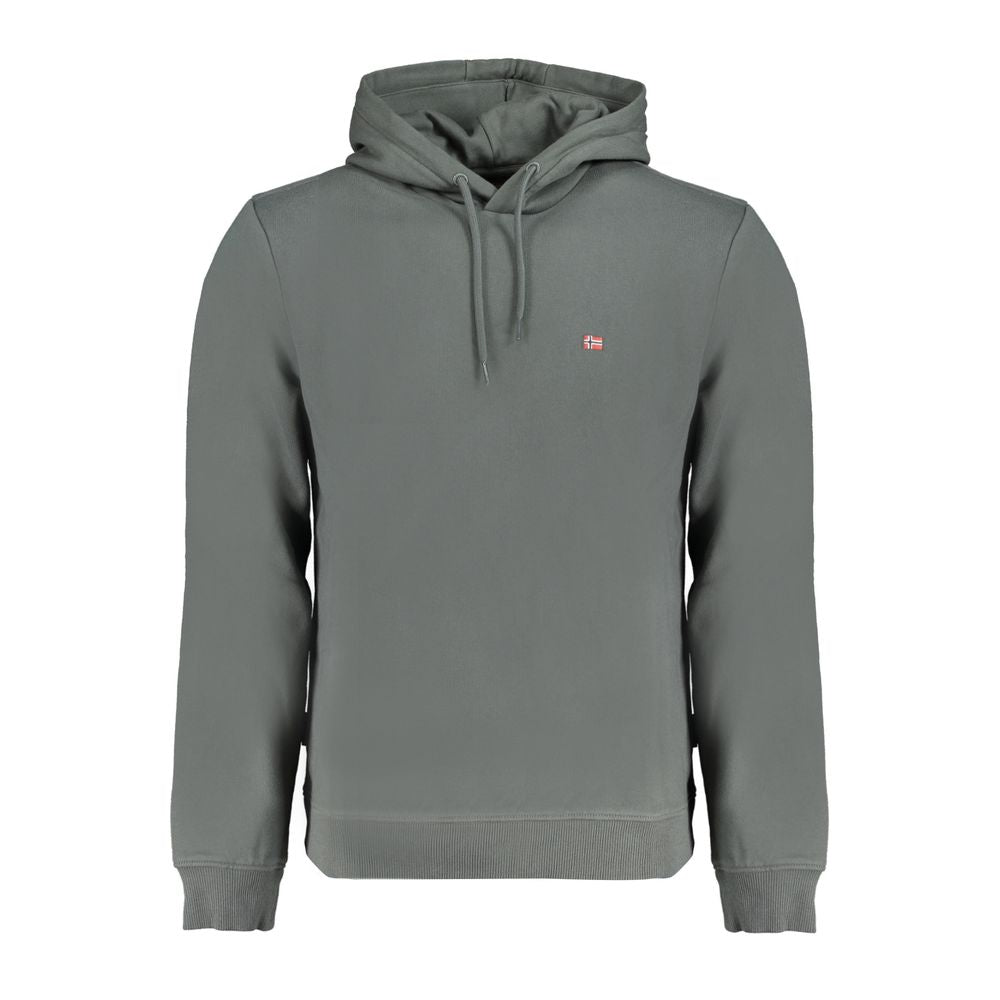 Napapijri Green Cotton Men Sweater Napapijri