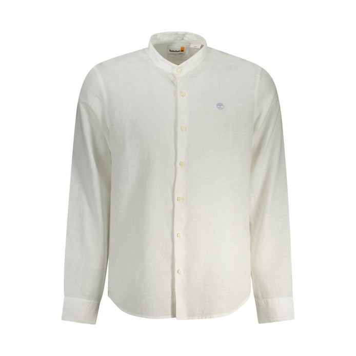 Timberland White Linen Men's Shirt Timberland