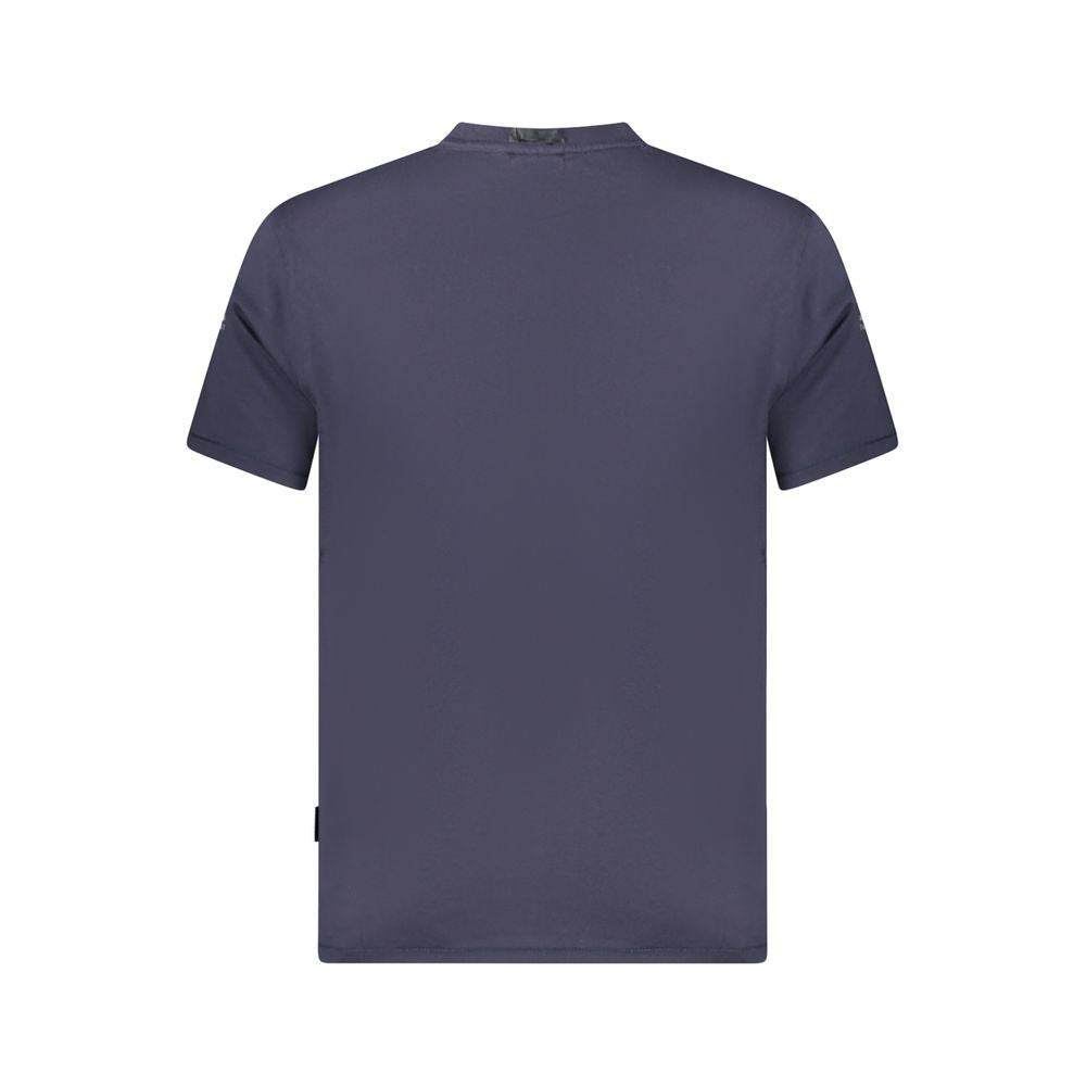 Napapijri Blue Organic Cotton Men T-Shirt Napapijri