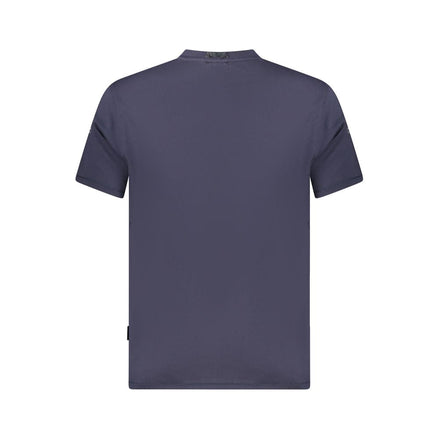 Napapijri Blue Organic Cotton Men T-Shirt Napapijri